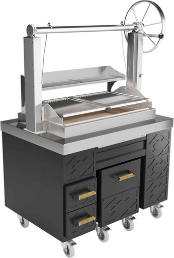 [KUSP-KM85HM12M] Kusina Charcoal Grill Manual Lifting 1200*850*900/1600mm